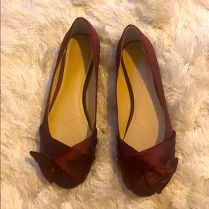 Pair of Maroon Charles David flats